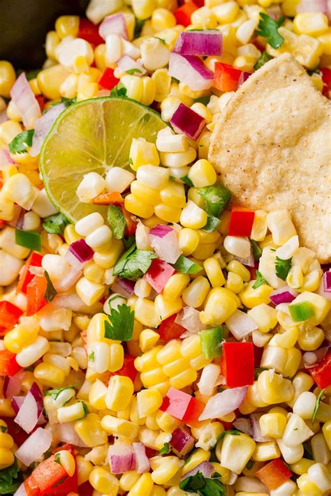Fresh Corn Salsa Quick Easy Recipe The Simple Veganista