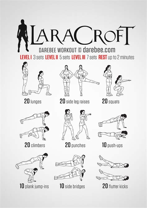 Lara Croft Workout Easy Yoga Workouts Superhero Workout Easy Yoga