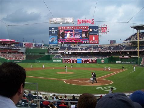 Nationals Park Seating Map With Rows Elcho Table