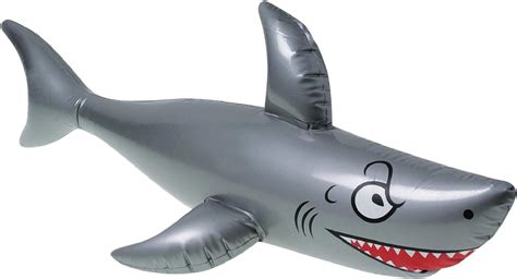Inflatable Jaws Vinyl Shark Float Swimming Pool Summer Sea Play Toy 36