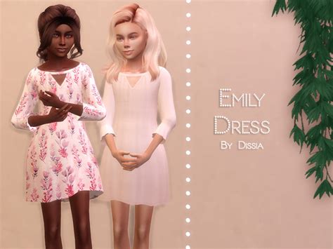 Emily Dress Kids By Dissia At Tsr Sims 4 Updates