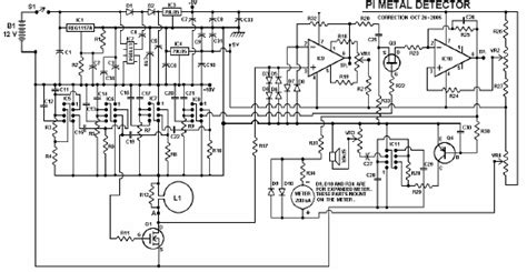 The diode detector only requires the use of a few low cost components. Metal Detector Shematics: Gary's Pulse-AV, PI Detector