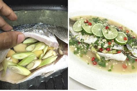 Resepi siakap stim limau ala thai paling sedap подробнее. Resepi Ikan Siakap Stim Yang Mudah Dan Sedap!