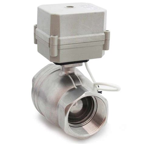 1 12 Dn40 110 240v Electric Ball Valve Two Way Stainless Steel 304