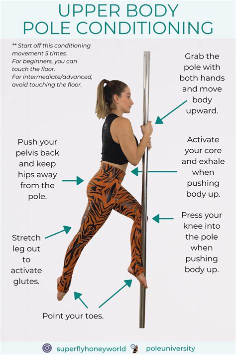 Pole Trick Tutorial Upper Body Pole Conditioning Pole Dancing