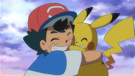 Pikachu And Ash Hug