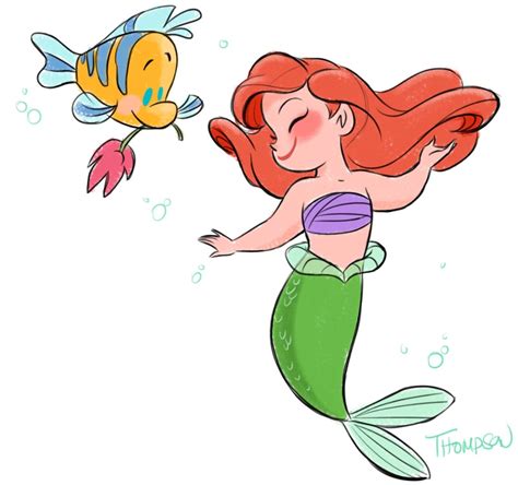 Little Princess Mega Post Insta Sthompsonart Kawaii Disney Ariel