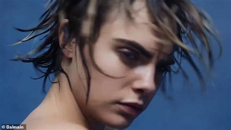 Cara Delevingne Goes Completely Nude As She Strips Down For New Balmain