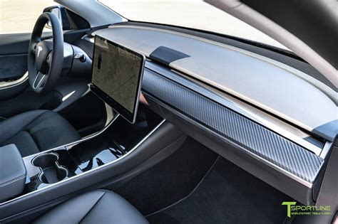 Tesla Model 3y Carbon Fiber Dash Panel T Sportline Tesla Model S