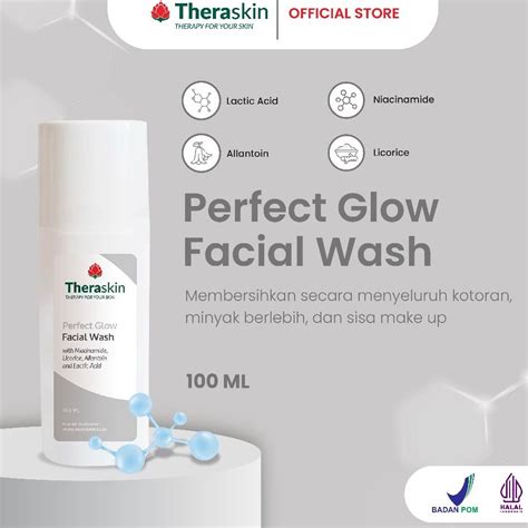 Jual Serba Menarik Theraskin Perfect Glow Facial Wash Ml Sabun