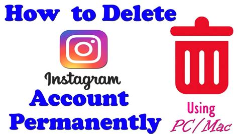 How To Delete Instagram Account In Laptop Bangla Master