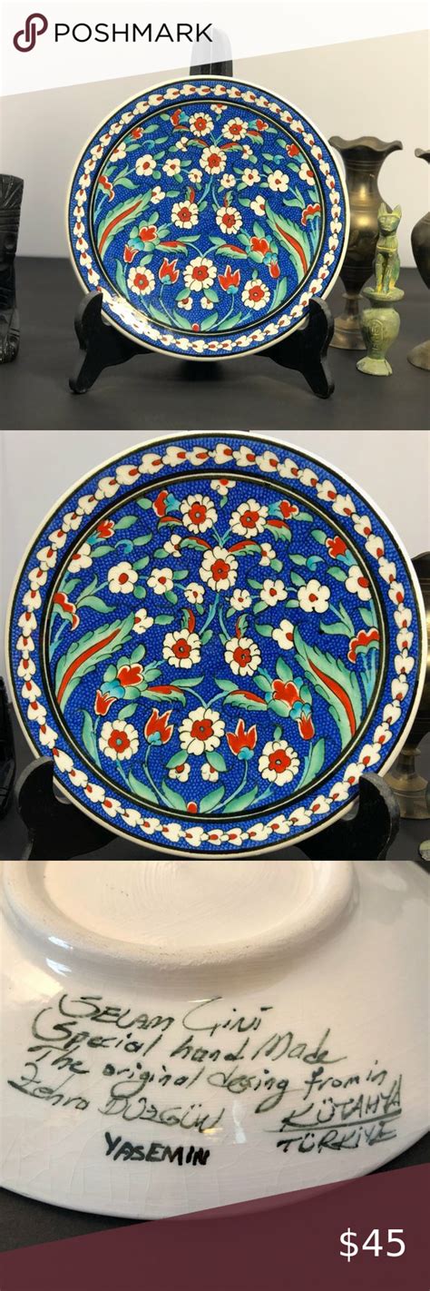 Selam Gini Hand Made Pottery Plate From Turkey In 2023 Pottery Plates
