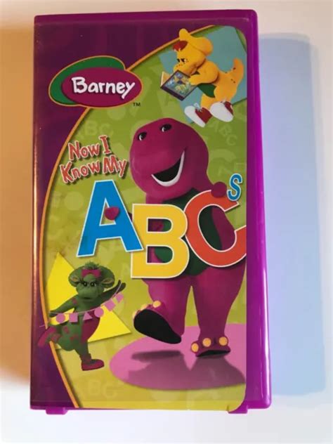 Barney Vhs Now I Know My Abcs 30 Minute Barney Feature And Music