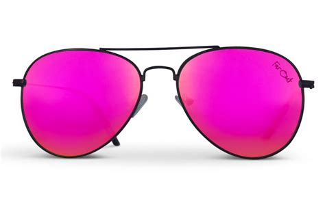 Pink Lens Aviators Far Out Sunglasses