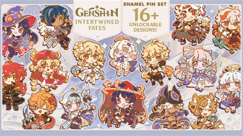 Genshin Enamel Pins Intertwined Fates By Yangos Surveys Are Now Up