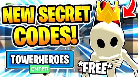 This is why in hdgamers we have compiled this complete list of codes for strucid, which will surely help you greatly during your hours in front of the screen. ALL *NEW* SECRET WORKING CODES in TOWER HEROES! *2020* (Roblox) - R6Nationals