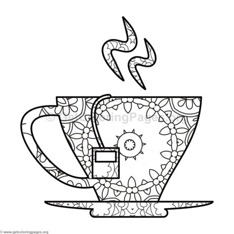 Tea Cup Coloring Pages – GetColoringPages.org