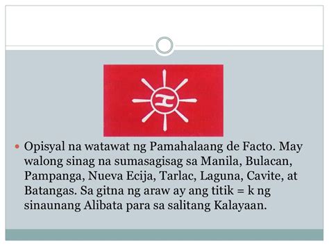 Ano Ang Kahulugan Sa Walong Sinag Ng Araw Sa Watawat Ng Pilipinas