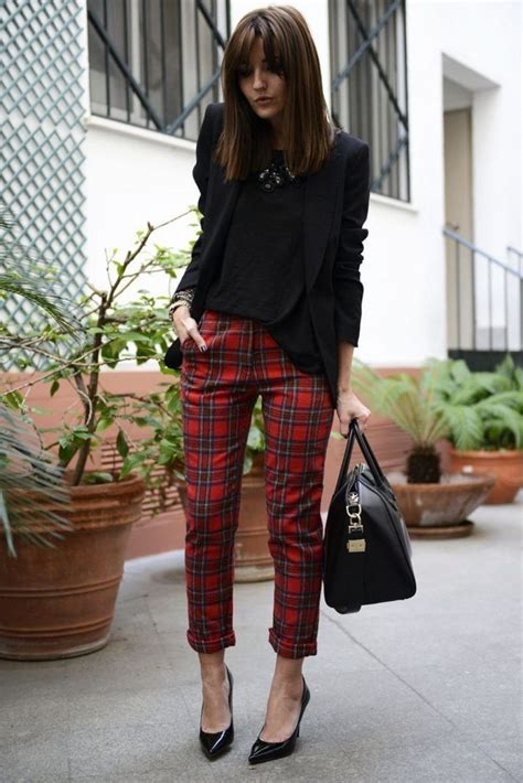 9 Simple Ways How To Style Plaid Pants For Women 2019 Plaid Pants