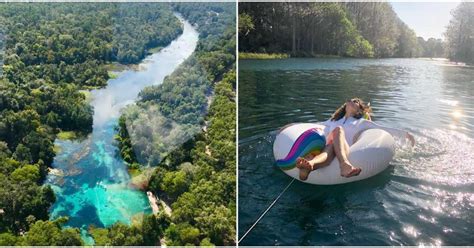you can float for hours down this natural lazy river in florida narcity road trip florida