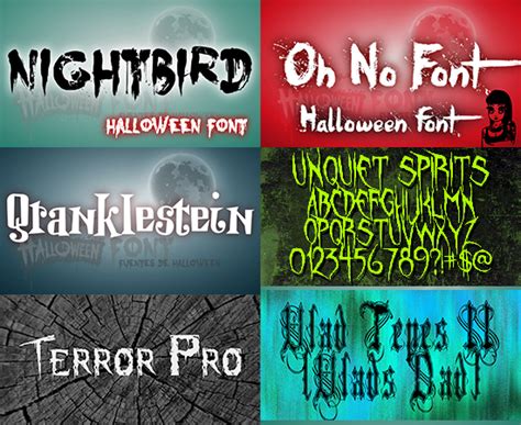 Fuentes De Halloween 2018 Terror Font Vector Clipart