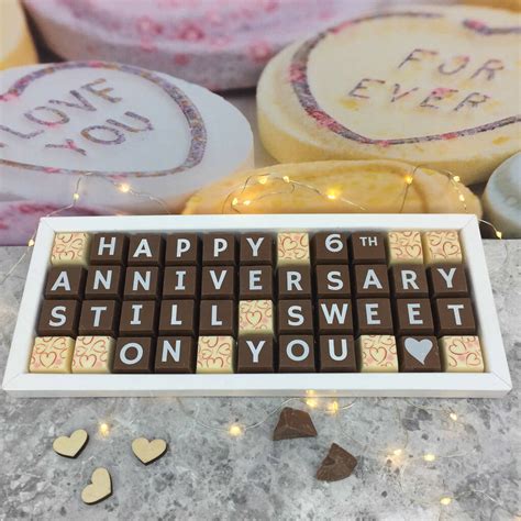 Personalised Anniversary Chocolates By Cocoapod Chocolates
