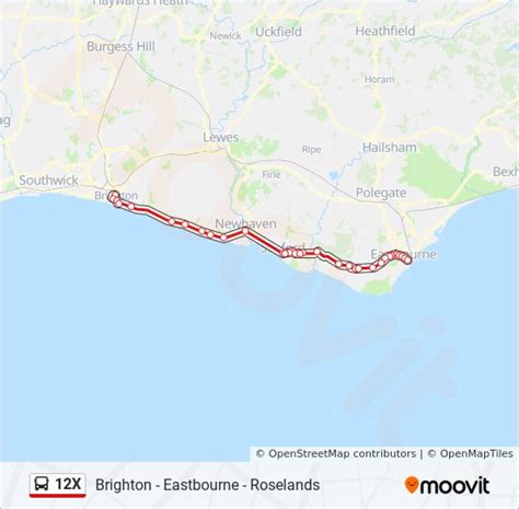 12x Route Schedules Stops And Maps Eastbourne Town Centre Updated