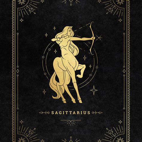 Sagittarius Zodiac Symbol Wall Art Digital Art