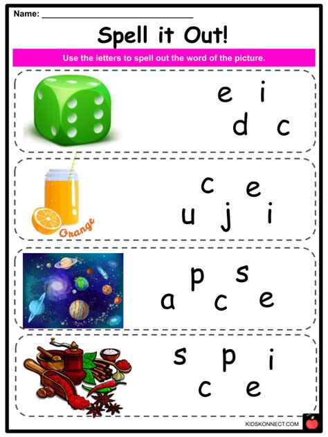 Phonic ‘ce Sound Worksheets And Activities Kidskonnect