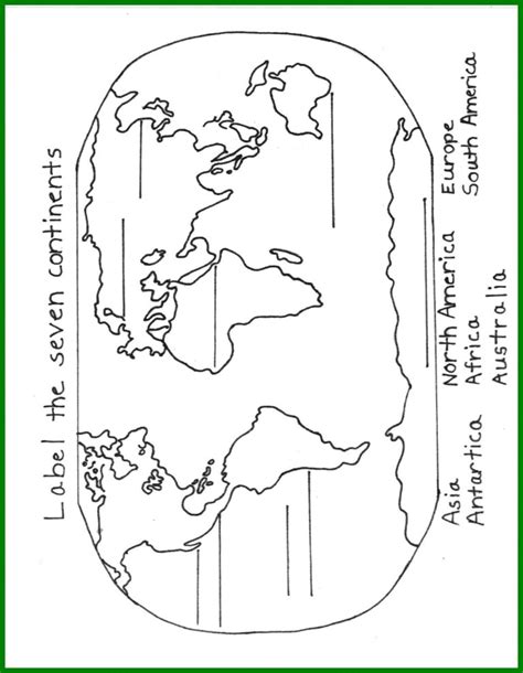 Continents Coloring Page 7 Continents Coloring Page Wiim Coloring Page