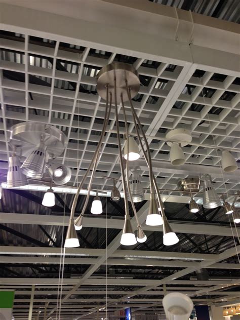 Ramsele pendant lamp 43 cm jd 69 990. Ceiling light from IKEA. Tived LED spotlight, nickel ...