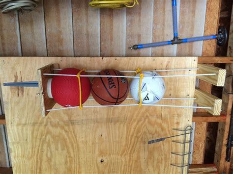 Easy Wall Mounted Sports Balls Holder 6 Steps With Pictures