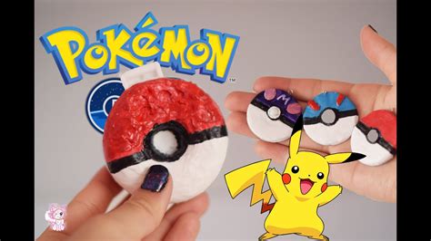 Diy Pokeball Squishy Pokemon Go Inspired And Polymer Clay Pokeball