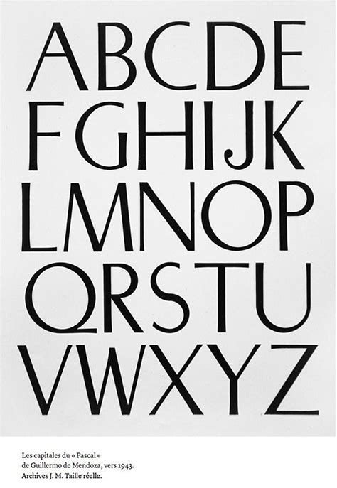 José Mendoza Y Almeida Lettres Typographiques Mendoza Typographie