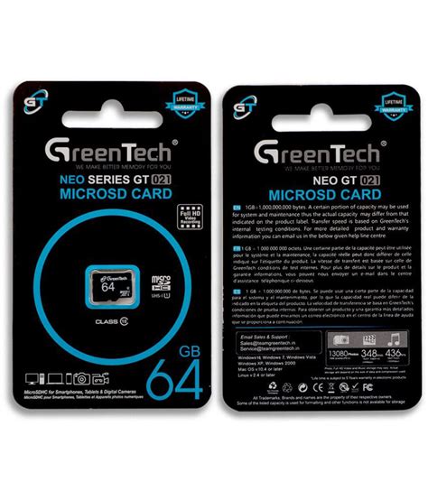 Greentech 64tf Memory Cards Online At Low Prices Snapdeal India