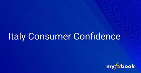 Italy Consumer Confidence