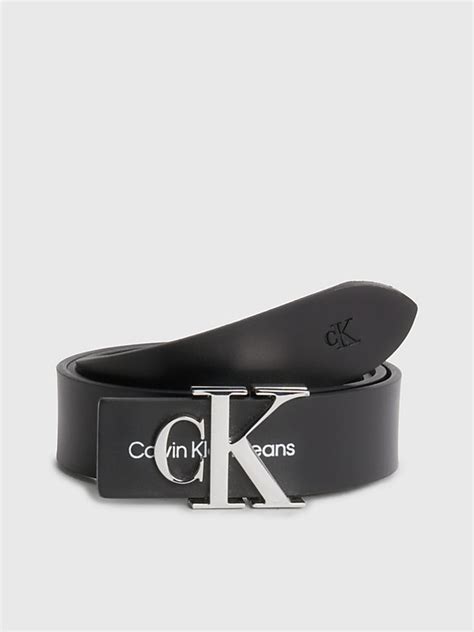 Leather Logo Belt Calvin Klein K60k610281bds