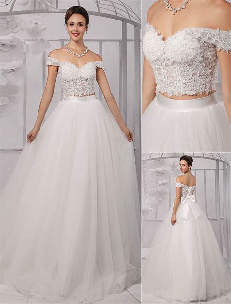 Check out our crop top beach wedding dress selection for the very best in unique or custom, handmade pieces from our dresses shops. Two-Pieces Crop Top Off-the-shoulder Ball Gown Wedding ...