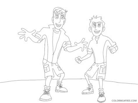 Wild Kratts Coloring Pages TV Film Martin And Chris Kratt Printable