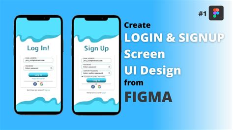 Create Login And Signup Ui Design From Figma Figma Tutorial 2021