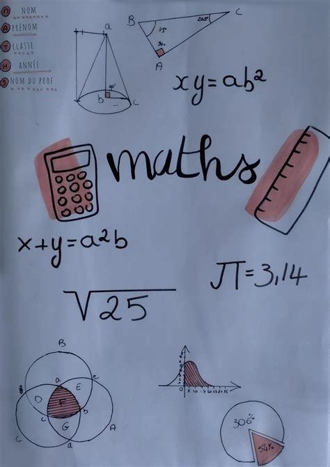 Idée Page De Garde Maths Cahiers De Maths Idée Pour Décorer Un