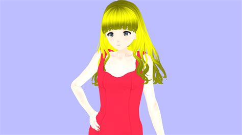 [3d Model] [cc4] Manga Anime Female 02 Freedom Arts 3d