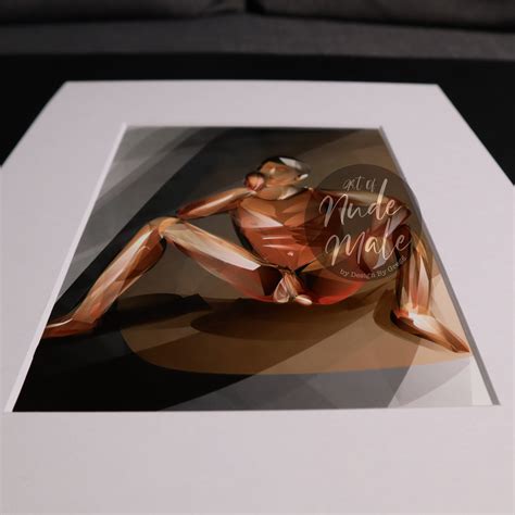 Nude Male Art Thinker Original Design By Artist Gregg Hone Etsy My