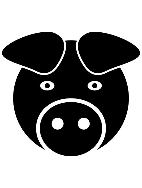 Free Printable Pig Stencils And Templates