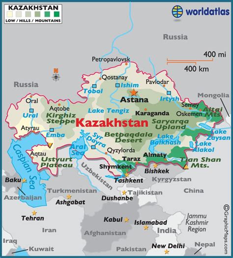 Kazakhstan Maps And Facts Kazakhstan Map World Map Europe