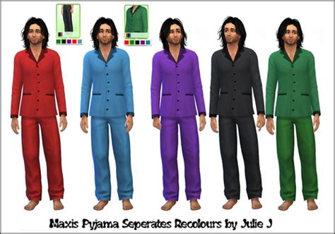 Male Pyjama Recolours At Sims 4 Male Clothes