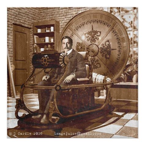Hg Wells Sitting In The Time Machine Poster The Time