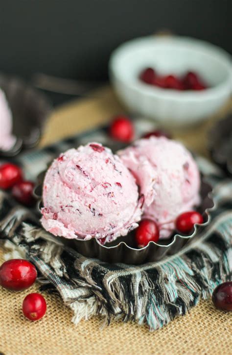 Cranberry Ice Cream Dessert Bullet Recipes Ice Cream Ingredients