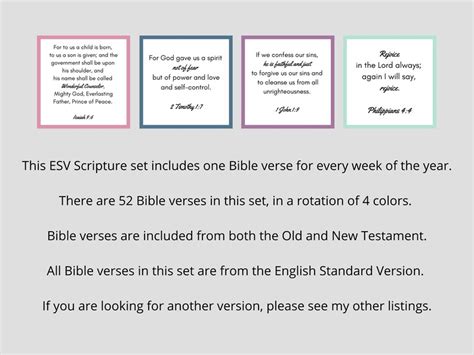 Esv Bible Verse Cards Scripture Cards For Women Printable Bible Verses