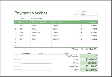 67%(3)67% found this document useful (3 votes). Printable Payment Voucher Template MS Excel | Word & Excel ...